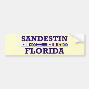 Sandestin Nautical Flags - Bumper Sticker