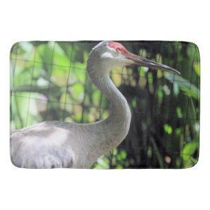 Sandhill crane bath mat