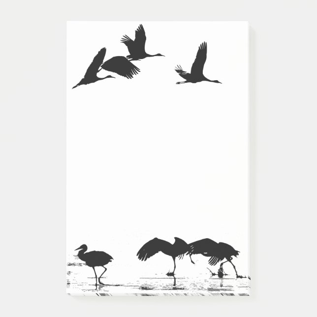 Sandhill Crane Bird Wildlife Animals Notes (Front)