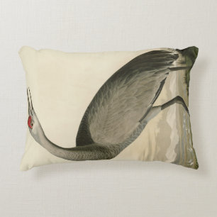 Sandhill Crane from Audubon's Birds of America Accent Pillow