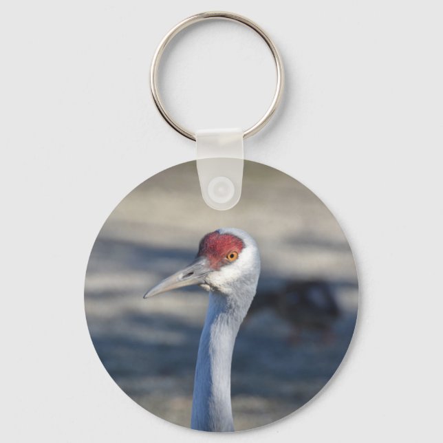 Sandhill Crane Keychain (Front)