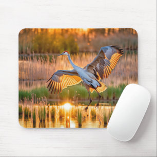 SandHill Crane Take-Off Mouse Pad