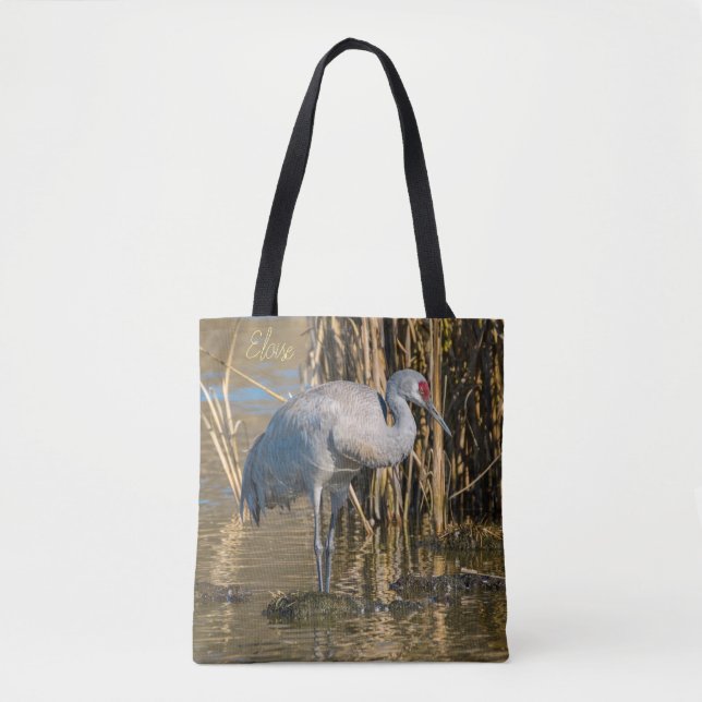 Sandhill Crane Tote Bag (Front)