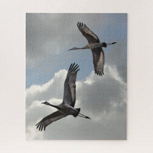 SANDHILL CRANES JIGSAW PUZZLE