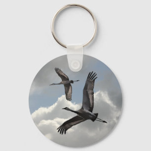 SANDHILL CRANES KEYCHAIN
