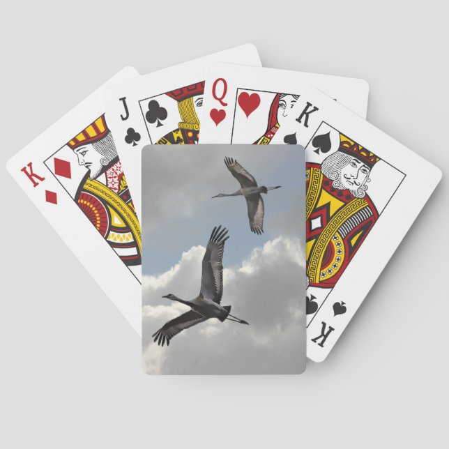 SANDHILL CRANES PLAYING CARDS (Back)