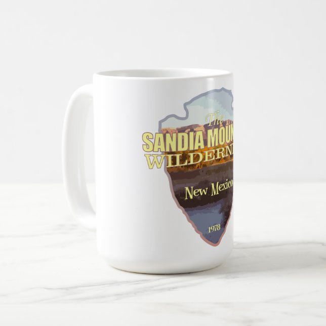 Sandia Mountain WA (arrowhead) Coffee Mug (Front Left)