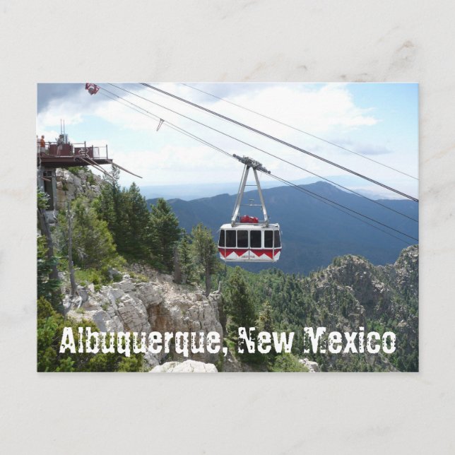 Sandia Peak, Albuquerque, Nouveau-Mexique Carte po (Devant)