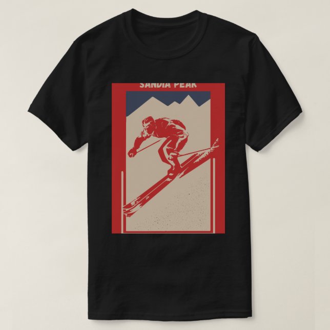 Sandia Peak in Albuquerque, New Mexico, Sandia Mou T-Shirt (Design Front)