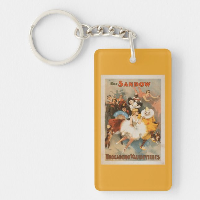 Sandow Trocadero Vaudevilles Carnival Theme Keychain (Front)