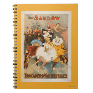 Sandow Trocadero Vaudevilles Carnival Theme Notebook
