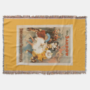 Sandow Trocadero Vaudevilles Carnival Theme Throw Blanket