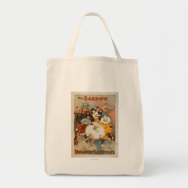 Sandow Trocadero Vaudevilles Carnival Theme Tote Bag (Front)