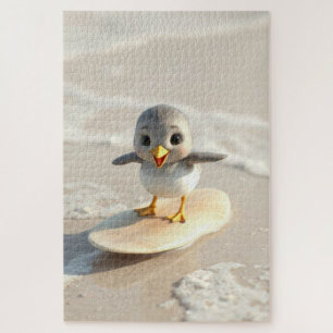 Sandpiper learns to surf jigsaw puzzle