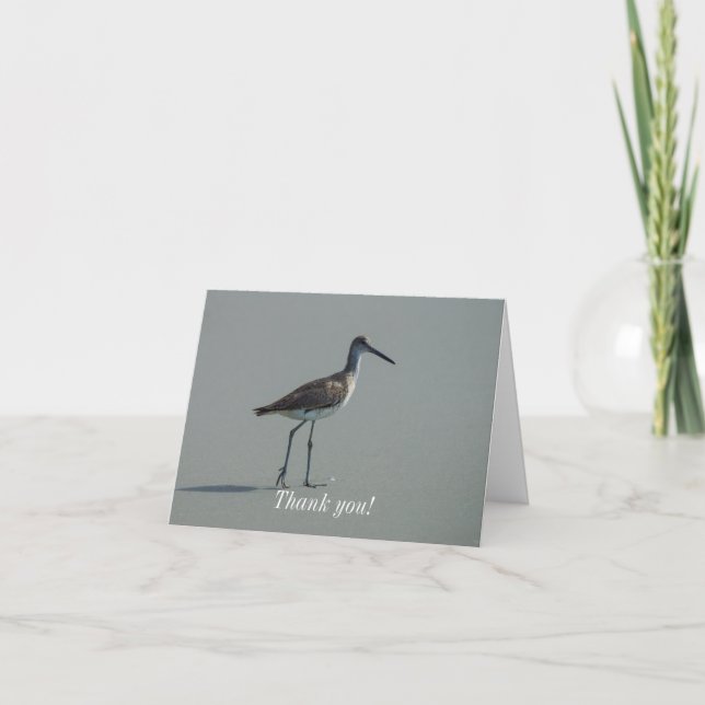 Sandpiper Pose Thank You Card (Front)