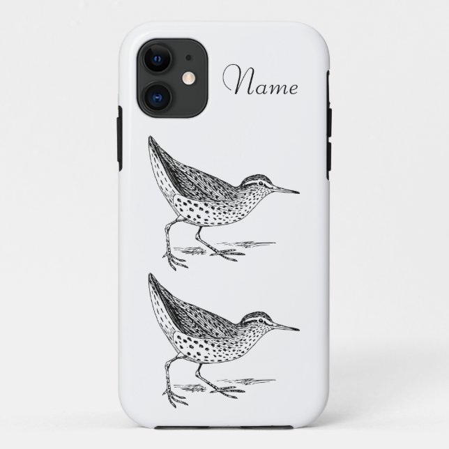Sandpiper Shorebird Thunder_Cove  Case-Mate iPhone Case (Back)