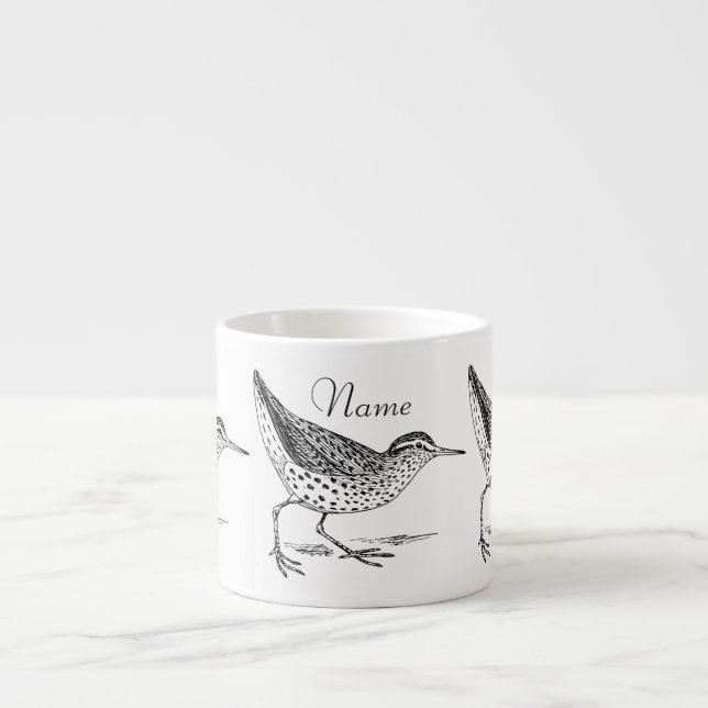 Sandpiper Shorebird Thunder_Cove  Espresso Cup (Front)