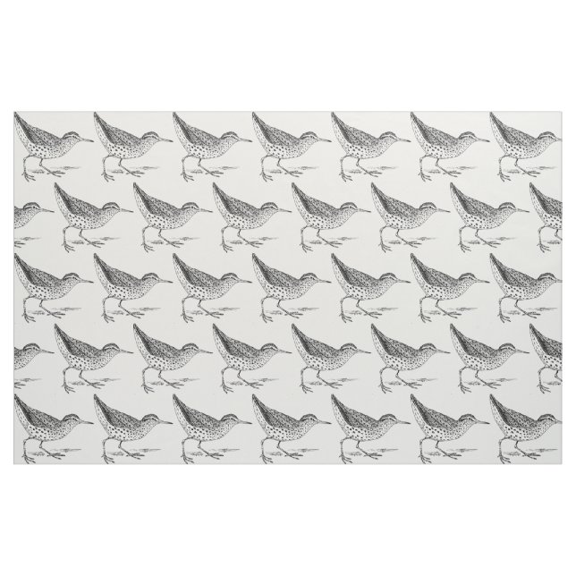 Sandpiper Shorebird Thunder_Cove  Fabric (Fat Quarter)