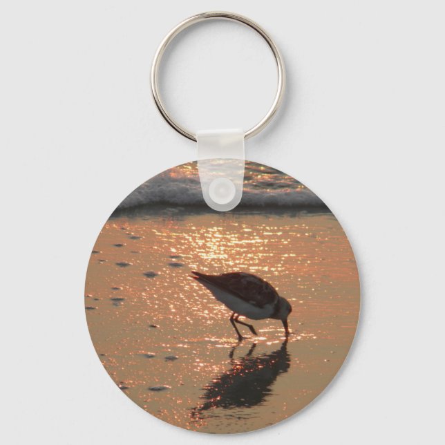 sandpiper sunrise keychain (Front)