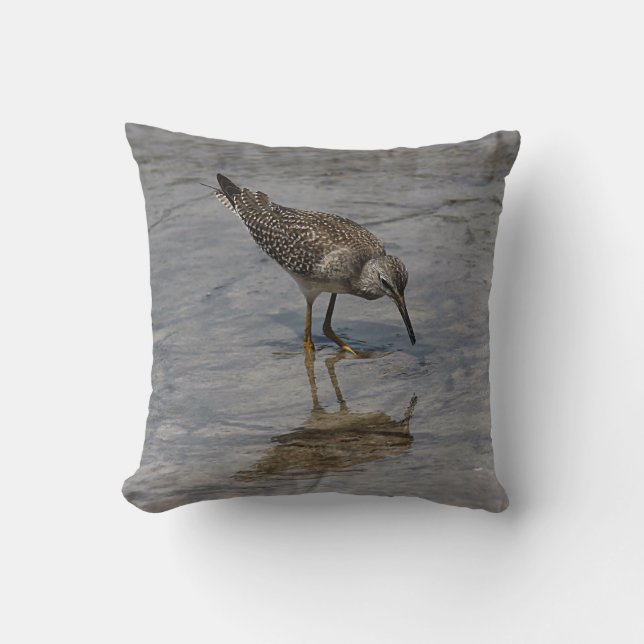 Sandpiper Throw Pillow (Front)
