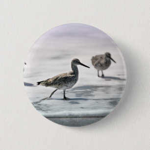Sandpipers 2 Inch Round Button