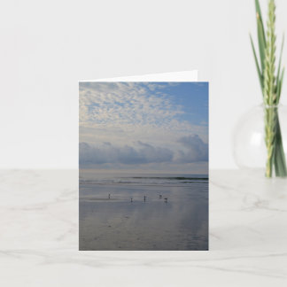 Sandpipers at Sunrise Beach Note Card