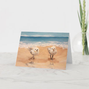 Sandpipers by the Sea Shore Card
