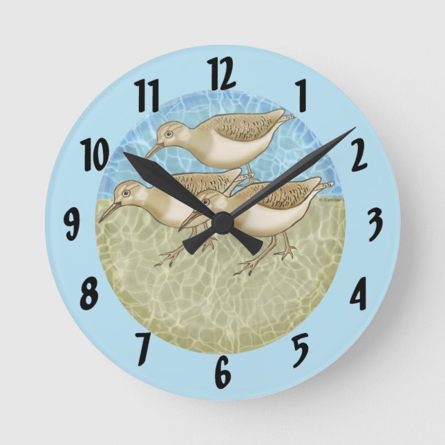 Sandpipers  clock (Front)
