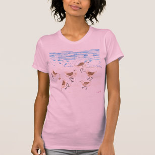 Sandpipers on Old Orchard Beach, Maine T-Shirt