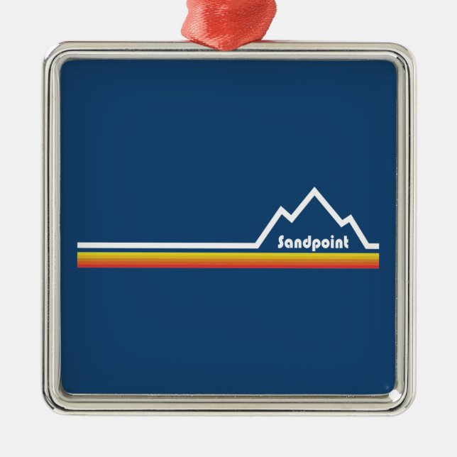 Sandpoint Idaho Metal Ornament (Front)