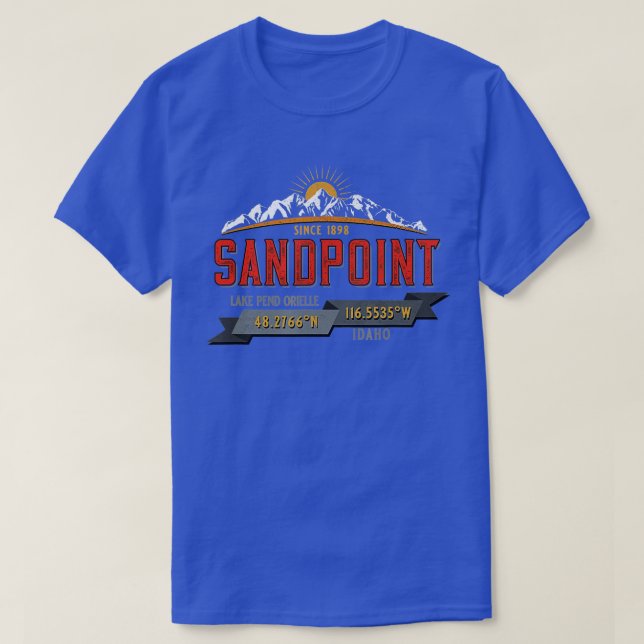 Sandpoint Idaho Souvenir 2  T-Shirt (Design Front)