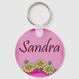 Sandra Daisy Keychain