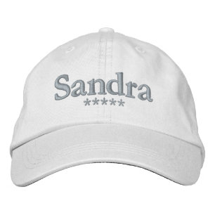 Sandra Name Embroidered Hat