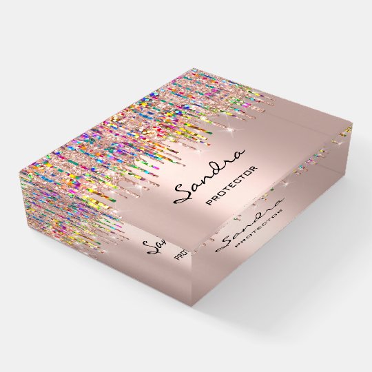 sandra-name-meaning-holograph-best-friend-gift-paperweight-zazzle-ca