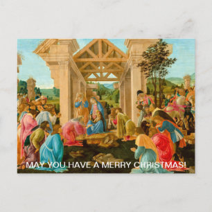 Sandro Botticelli, Adoration of the Magi  Holiday Postcard