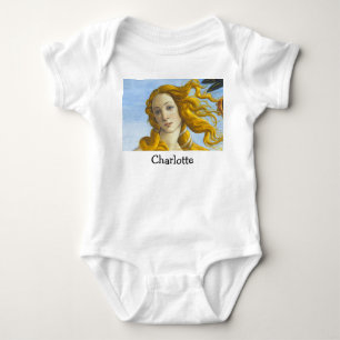 Sandro Botticelli - Birth of Venus Close-up Baby Bodysuit