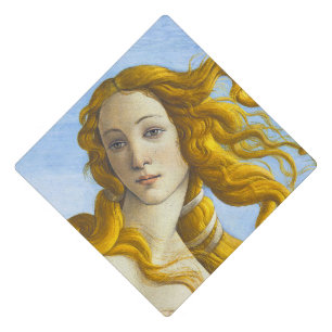 Sandro Botticelli - Birth of Venus Close-up Graduation Cap Topper