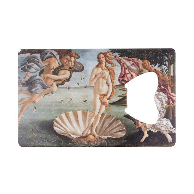 Sandro Botticelli - Birth of Venus Credit Card Bottle Opener (Front (Horizontal))