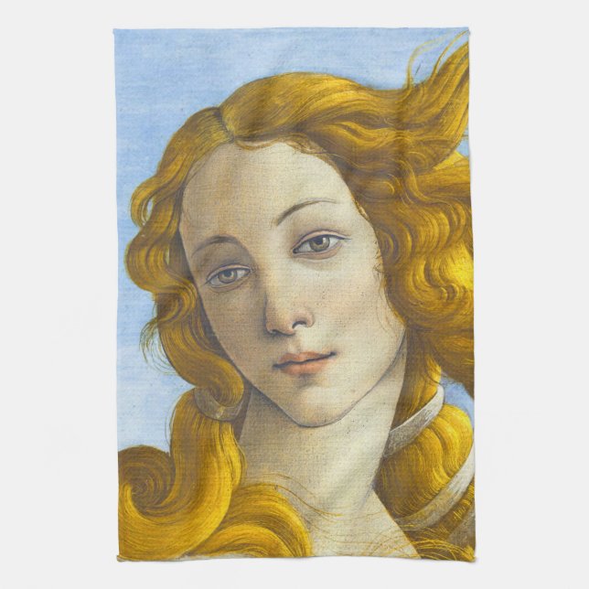 Sandro Botticelli - Birth of Venus Detail Kitchen Towel (Vertical)