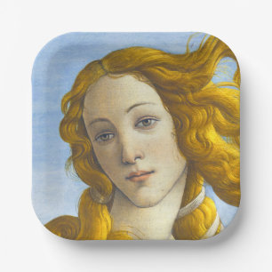 Sandro Botticelli - Birth of Venus Detail Paper Plate