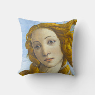 Sandro Botticelli - Birth of Venus Detail Throw Pillow