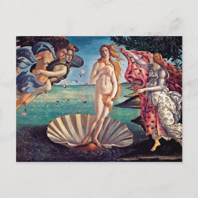 Sandro Botticelli - Birth of Venus - Fine Art Postcard (Front)
