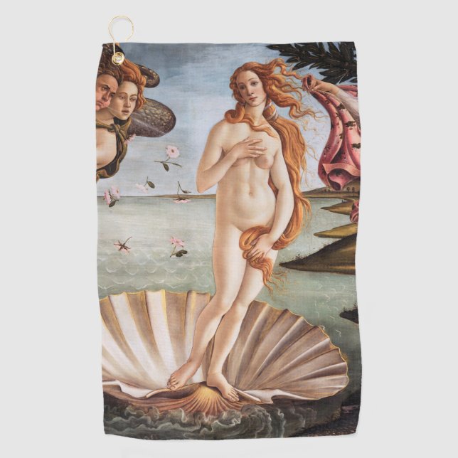 Sandro Botticelli - Birth of Venus Golf Towel (Front)