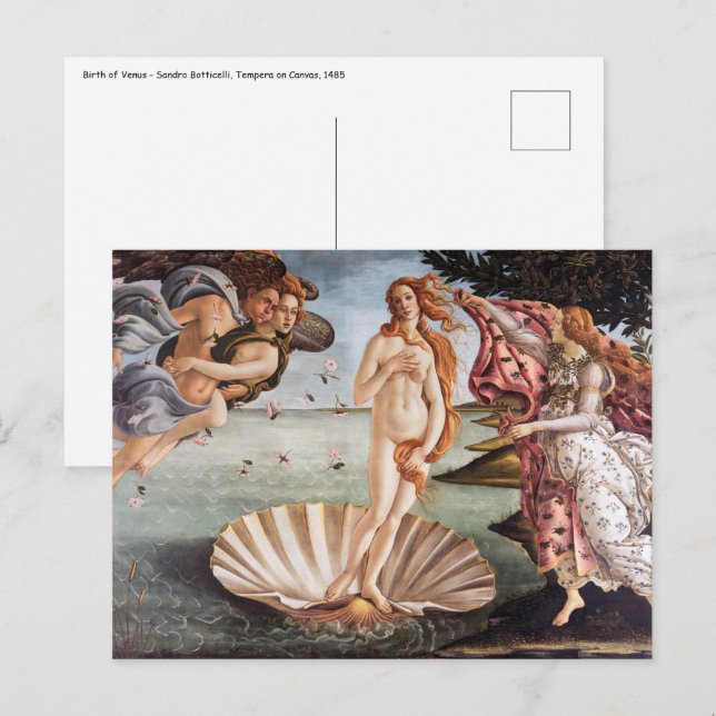 Sandro Botticelli - Birth of Venus Postcard (Front/Back)