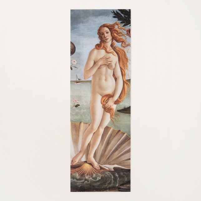 Sandro Botticelli - Birth of Venus Yoga Mat (Back)