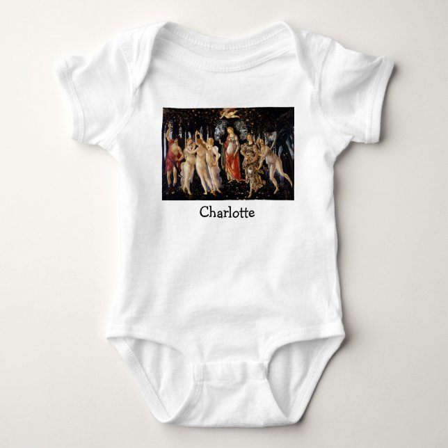 Sandro Botticelli - La Primavera Baby Bodysuit (Front)