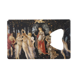 Sandro Botticelli - La Primavera Credit Card Bottle Opener