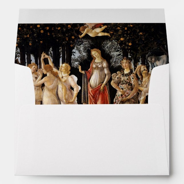 Sandro Botticelli - La Primavera Envelope (Back (Bottom))