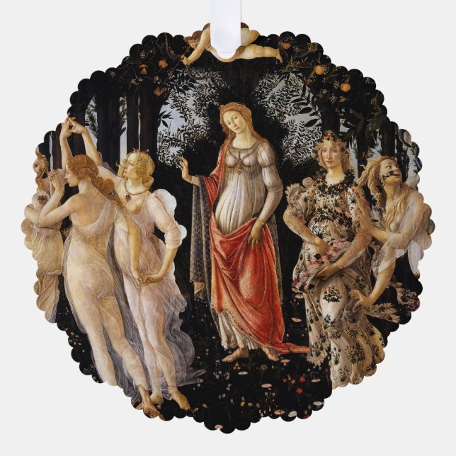 Sandro Botticelli - La Primavera Ornament Card (Front)