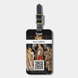 Sandro Botticelli - La Primavera - QR Code Luggage Tag